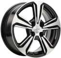 Диск литой Khomen Wheels KHW1502 (ZV 15_Vesta/Almera) 15x6.0J/4x100 D60.1 ET50 Black-FP