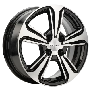 Диск литой Khomen Wheels KHW1502 (Nexia) 15x6.0J/4x100 D56.6 ET45 Black-FP