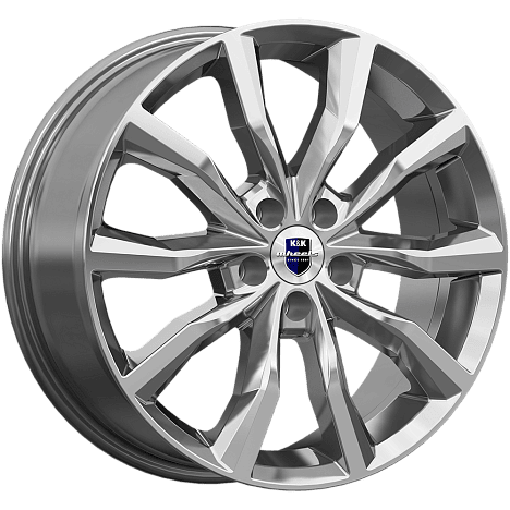 Диск литой КиК Портер 18x7.5J/5x114.3 D66.1 ET45 дарк платинум