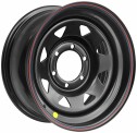 Диск штамп. Off-Road Wheels Toyota/Nissan 15x8.0J/6x139.7 D110 ET-25 Черный