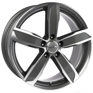 Диск литой MAK STADT 18x8.0J/5x112 D66.6 ET28 Gun Metallic-Mirror Face