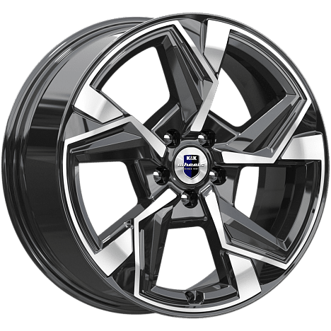 Диск литой КиК Кайан (KC1012) 18x7.5J/5x108 D65.1 ET42 алмаз чёрный