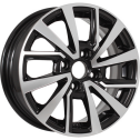 Диск литой KDW KD1430 14x5.5J/4x98 D58.6 ET35 Black_Front_Polished
