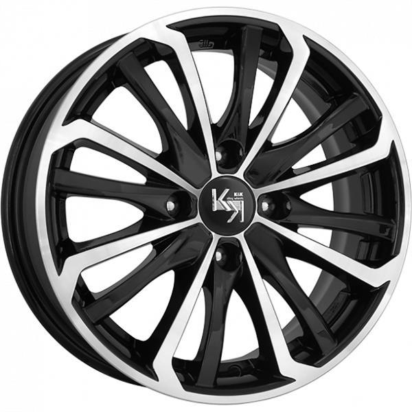 Диск литой КиК Рим 15x6.0J/4x100 D67.1 ET25 алмаз черный