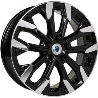 Диск литой КиК Морейн 17x6.5J/5x108 D63.3 ET50 алмаз чёрный