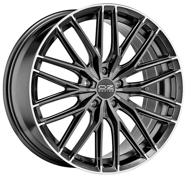Диск литой OZ Gran Turismo HLT 19x8.5J/5x114.3 D75 ET35 Star Graphite Diamond Lip