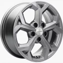 Диск литой Khomen Wheels KHW1606 (Focus) 16x6.5J/5x108 D63.3 ET50 Gray