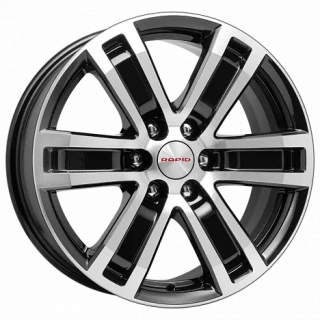 Диск литой КиК R7-Рольф 17x7.5J/6x139.7 D106.1 ET25 алмаз черный