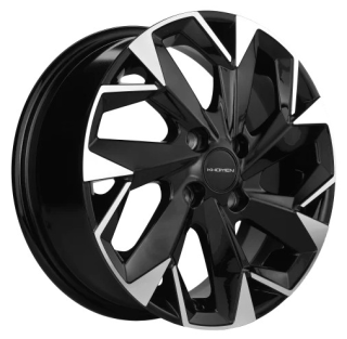 Диск литой Khomen Wheels 1402 14x5.5J/4x98 D58.6 ET35 Black-FP