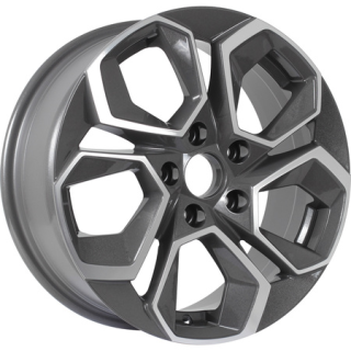 Диск литой KDW KD1620 16x6.5J/4x100 D60.1 ET45 Grey_Front_Polished