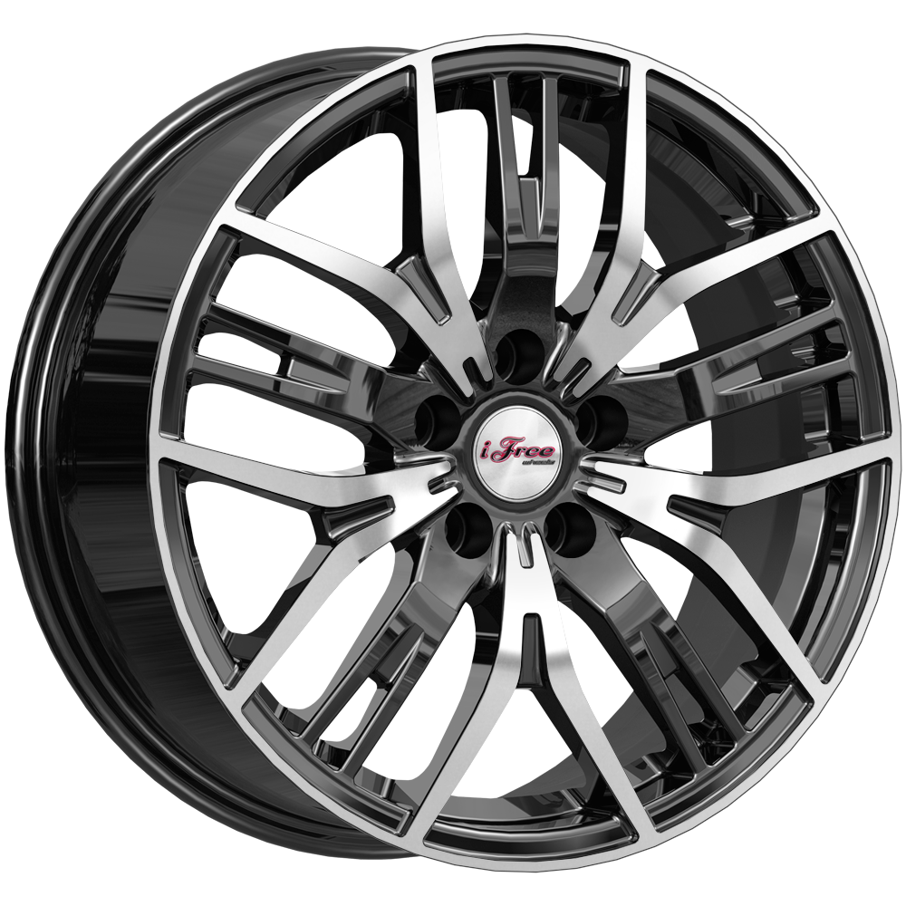 Диск литой iFree Аскет 17x7.0J/5x108 D60.1 ET33 блэк джек для OMODA