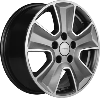 Диск литой Khomen Wheels KHW1601 (Huyndai/Kia) 16x6.5J/5x114.3 D67.1 ET43 Gray-FP