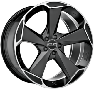 Диск литой OZ Aspen 21x9.0J/5x112 D79 ET50 matt black diamond cut