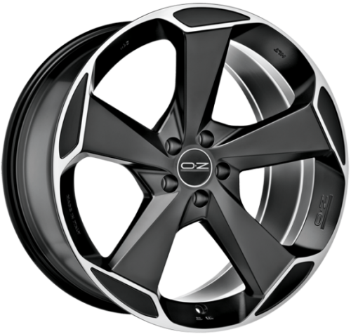 Диск литой OZ Aspen 21x9.0J/5x112 D79 ET50 matt black diamond cut