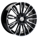Диск литой Khomen Wheels KHW2004 (SantaFe) 20x8.5J/5x114.3 D67.1 ET48 Black-FP для INFINITI QX50