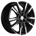 Диск литой Khomen Wheels KHW1905 (FAW Bestune T77) 19x7.5J/5x100 D57.1 ET28 Black-FP