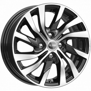 Диск литой КиК КС882 15x6.0J/4x100 D54.1 ET46 алмаз черный