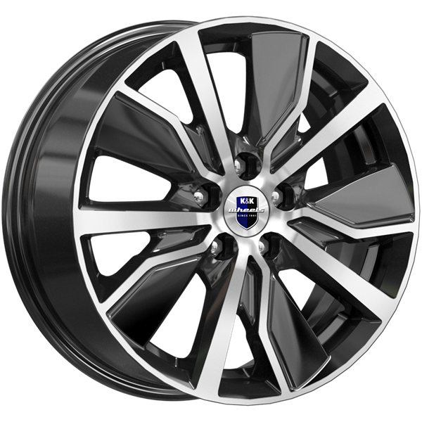 Диск литой КиК Гамбит 16x6.5J/5x100 D57.1 ET38 алмаз чёрный