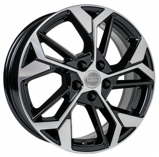 Диск литой КиК КС1062 17x6.5J/5x114.3 D66.1 ET45 алмаз чёрный