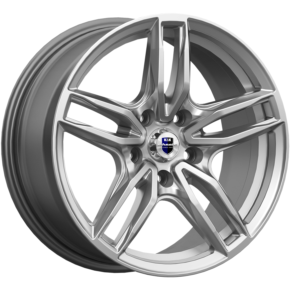 Диск литой КиК Бартон 17x8.0J/5x108 D63.35 ET45 дарк платинум
