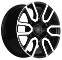 Диск литой Khomen Wheels 1723 17x8.0J/6x139.7 D106.1 ET25 Black-FP