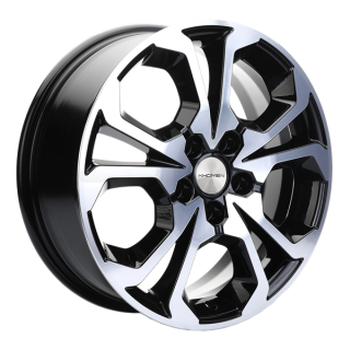 Диск литой Khomen Wheels 1711 17x6.5J/5x114.3 D66.5 ET37 Black-FP