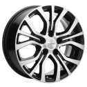 Диск литой Khomen Wheels 1608 16x6.5J/5x110 D65.1 ET43 Black-FP