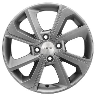 Диск литой Khomen Wheels 1501 15x6.0J/4x100 D60.1 ET37 G-Silver