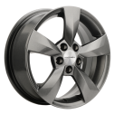 Диск литой Khomen Wheels 1504 15x6.0J/5x100 D57.1 ET38 G-Silver