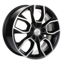 Диск литой Khomen Wheels 1713 17x7.0J/5x114.3 D67.1 ET45 Black-FP