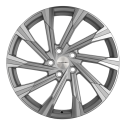 Диск литой Khomen Wheels 1901 19x7.5J/5x114.3 D60.1 ET39 Silver-FP