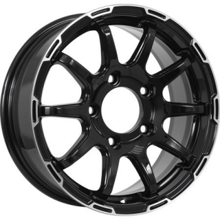 Диск литой KDW KD1660 16x6.5J/5x139.7 D98 ET40 Black_Front_Polished