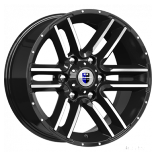 Диск литой КиК Алгама (КС762) 17x8.0J/6x139.7 D106.1 ET-10 алмаз черный