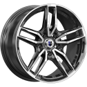 Диск литой КиК Бартон 17x8.0J/5x112 D66.6 ET45 алмаз чёрный