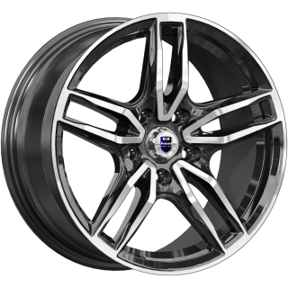 Диск литой КиК Бартон 17x8.0J/5x112 D57.1 ET40 алмаз чёрный