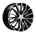Диск литой Khomen Wheels KHW1611 (Focus) 16x6.5J/5x108 D63.3 ET50 Black-FP