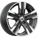 Диск литой КиК Висмут (KC100) 16x7.0J/5x110 D65.1 ET39 алмаз черный
