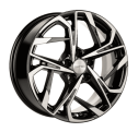 Диск литой Khomen Wheels 1716 17x7.0J/5x114.3 D66.1 ET40 Black-FP