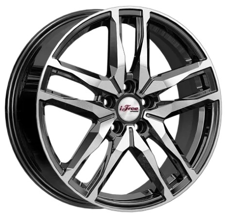 Диск литой iFree Бомбей (КС1075) 18x6.5J/5x114.3 D66.6 ET37 блэк джек