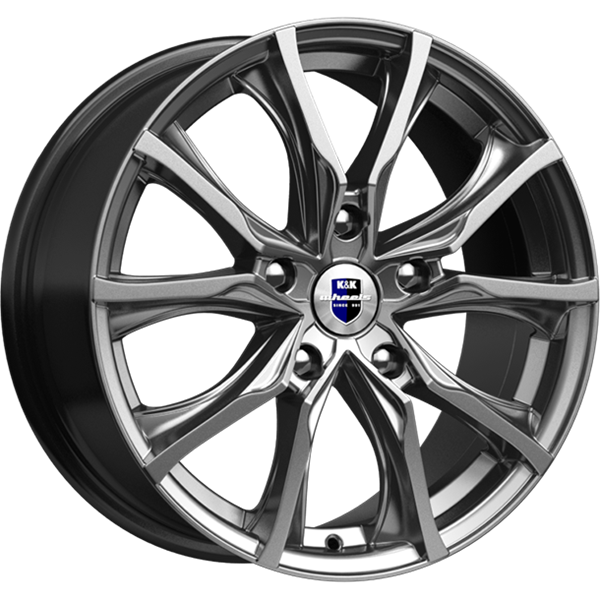 Диск литой КиК Твист 17x7.5J/5x110 D65.1 ET39 дарк платинум