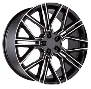 Диск литой Khomen Wheels KHW2101 (Cayenne) 21x9.5J/5x130 D71.6 ET46 Black-FP