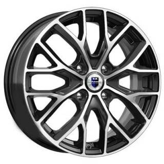Диск литой КиК Лилиом-оригинал (КС891) 16x6.0J/4x100 D60.1 ET37 алмаз черный