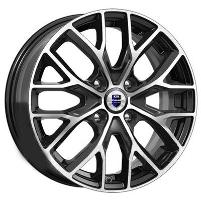 Диск литой КиК Лилиом-оригинал (КС891) 16x6.0J/4x100 D60.1 ET37 алмаз черный для LADA (ВАЗ) X-Ray
