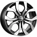 Диск литой КиК КС704 16x6.5J/5x114.3 D66.1 ET50 алмаз черный для TOYOTA Noah