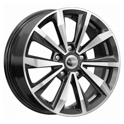 Диск литой КиК KC974 16x6.5J/5x114.3 D66.1 ET40 алмаз черный