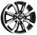 Диск литой КиК Беринг 15x6.5J/4x108 D65.1 ET18 алмаз черный