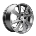 Диск литой Khomen Wheels KHW1501 (Rio II) 15x6.0J/4x100 D54.1 ET46 Gray