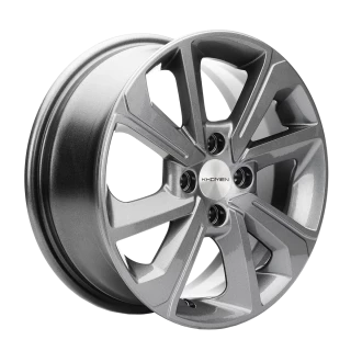 Диск литой Khomen Wheels KHW1501 (Vesta/Almera) 15x6.0J/4x100 D60.1 ET40 Gray