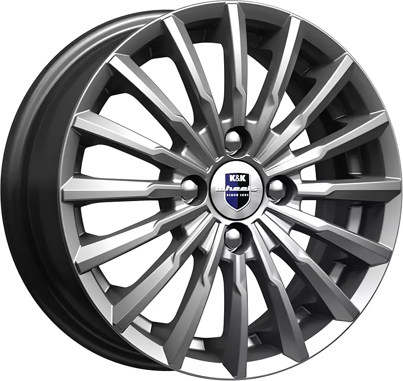 Диск литой КиК Акцент 17x7.0J/4x100 D60.1 ET41 дарк платинум