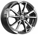 Диск литой КиК KC1005 15x6.0J/5x100 D57.1 ET40 алмаз черный